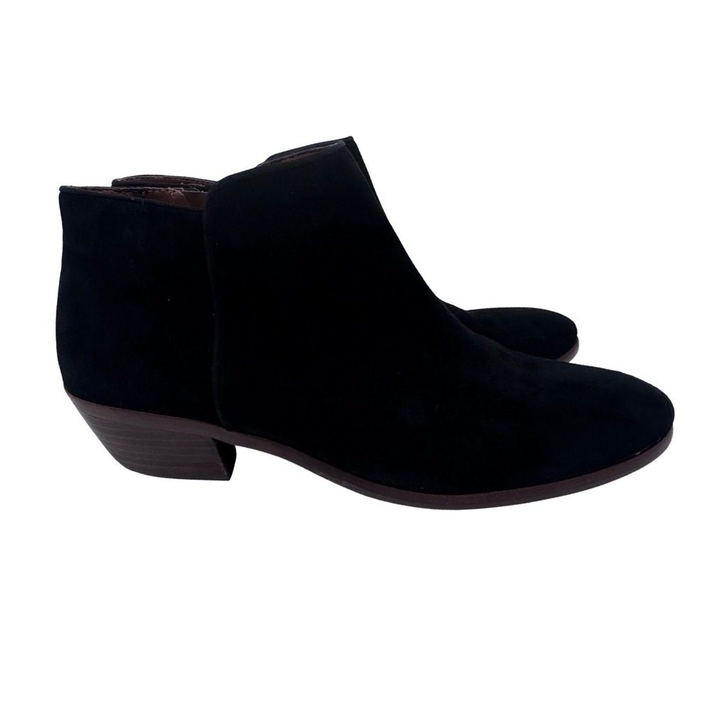 Sam Edelman‎ Ankle Boots Women's Suede Side Zip Pointed Toe Black 8M